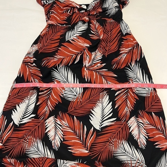 J. Crew Tropical Summer Puff Sleeve Twist Front Smocked Back Midi Dress Size 2 - Picture 14 of 16